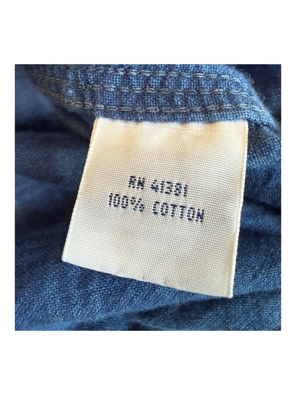 Polo Ralph Lauren Indigo Oxford Popover Shirt Mens Large Blue Plaid Beach Preppy - Picture 5 of 8